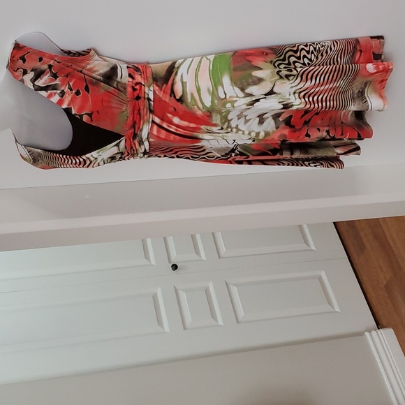 Flattering fit! Clientele Swingy Dress Tie Back Med 36-38 bust - Picture 5 of 13